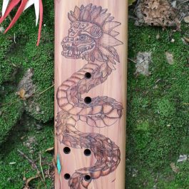 Quetzalcoatl Flöten-Brandkunst